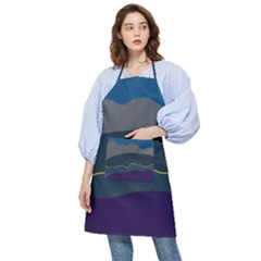 Abstract Landscape Art Design Pattern Water Pocket Apron by Jancukart