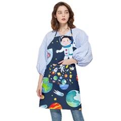 Space Galaxy Seamless Background Pocket Apron by Jancukart