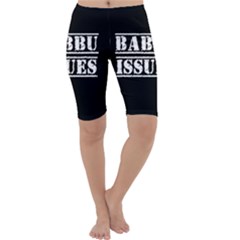 Babbu Issues - Italian Daddy Issues Cropped Leggings  by ConteMonfrey