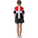 Arpitania Flag Kids  V-Neck Horn Sleeve Blouse View2