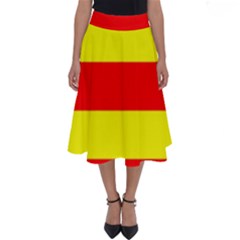 Aust Agder Flag Perfect Length Midi Skirt by tony4urban