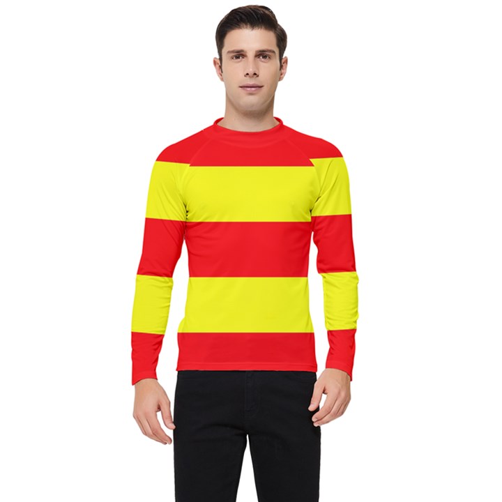 Aust Agder Flag Men s Long Sleeve Rash Guard