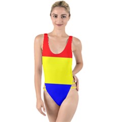 Budapest Flag High Leg Strappy Swimsuit by tony4urban