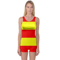 Aust Agder Flag One Piece Boyleg Swimsuit by tony4urban