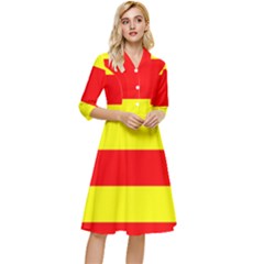 Aust Agder Flag Classy Knee Length Dress by tony4urban