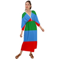 Dagestan Flag Grecian Style  Maxi Dress by tony4urban