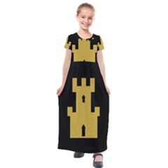 Finnmark Flag Kids  Short Sleeve Maxi Dress by tony4urban