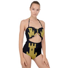 Finnmark Flag Scallop Top Cut Out Swimsuit by tony4urban