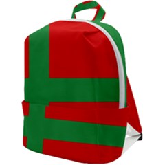 Bornholm Denmark Flag Zip Up Backpack by tony4urban