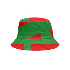 Bornholm Denmark Flag Inside Out Bucket Hat (kids) by tony4urban