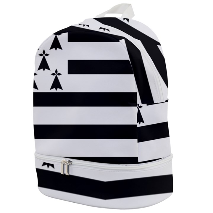 Brittany Flag Zip Bottom Backpack