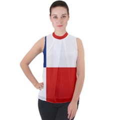 Banskobystricky Flag Mock Neck Chiffon Sleeveless Top by tony4urban