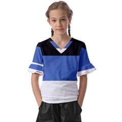 Estonia Kids  V-neck Horn Sleeve Blouse by tony4urban