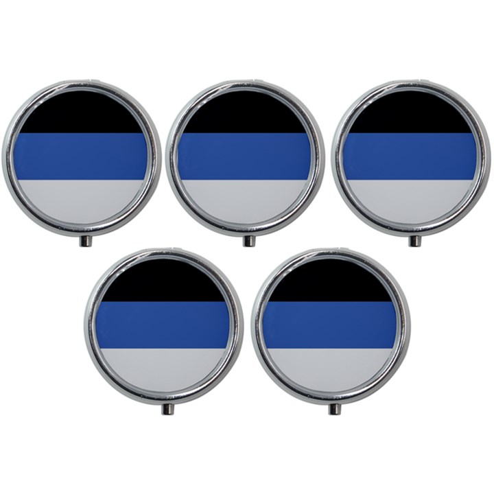 Estonia Mini Round Pill Box (Pack of 5)