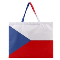 Czech Republic Zipper Large Tote Bag by tony4urban