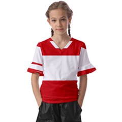 Austria Kids  V-neck Horn Sleeve Blouse by tony4urban