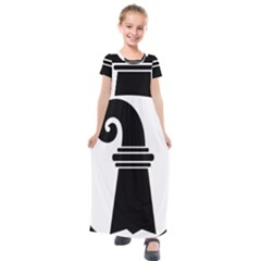 Basel Stadt Kids  Short Sleeve Maxi Dress by tony4urban