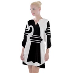 Basel Stadt Open Neck Shift Dress by tony4urban