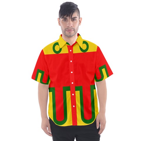 Auvergne Flag Men s Short Sleeve Shirt by tony4urban