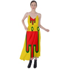 Auvergne Flag Tie Back Maxi Dress by tony4urban