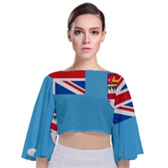 Fiji Tie Back Butterfly Sleeve Chiffon Top by tony4urban