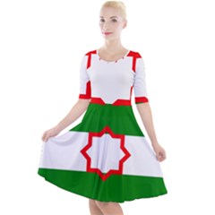 Andalusia Flag Quarter Sleeve A-line Dress by tony4urban