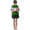 Andalusia Flag Kids  V-Neck Horn Sleeve Blouse View2