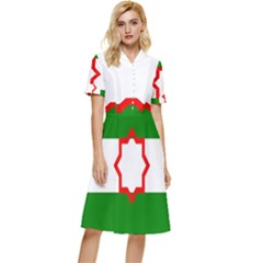 Andalusia Flag Button Top Knee Length Dress by tony4urban