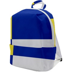 Bratislavsky Flag Zip Up Backpack by tony4urban