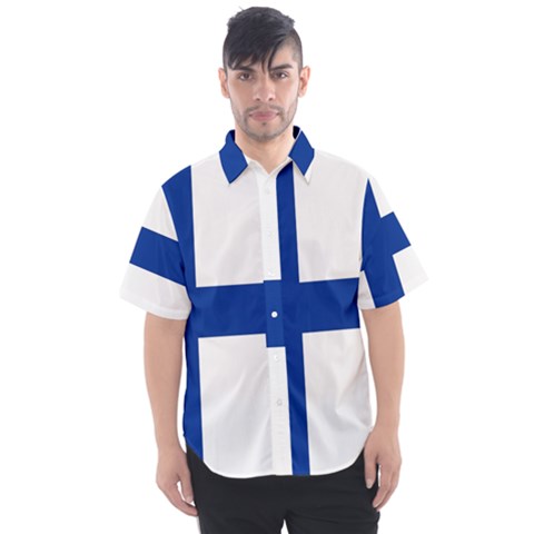 Finland Men s Short Sleeve Shirt by tony4urban