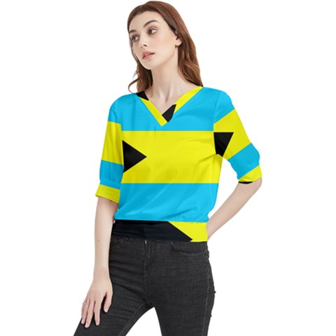 Bahamas Quarter Sleeve Blouse by tony4urban