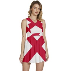 Anglo Irish Flag Sleeveless High Waist Mini Dress by tony4urban