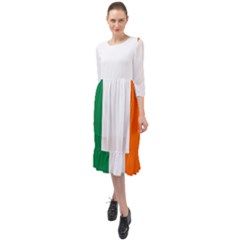 Ireland Ruffle End Midi Chiffon Dress by tony4urban