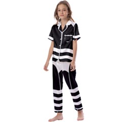 Gozo Malta Flag Kids  Satin Short Sleeve Pajamas Set by tony4urban