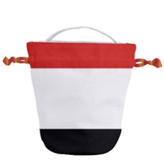 Kujawsko-pomorskie Flag Drawstring Bucket Bag by tony4urban