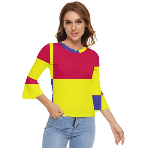 Kosicky Flag Bell Sleeve Top by tony4urban