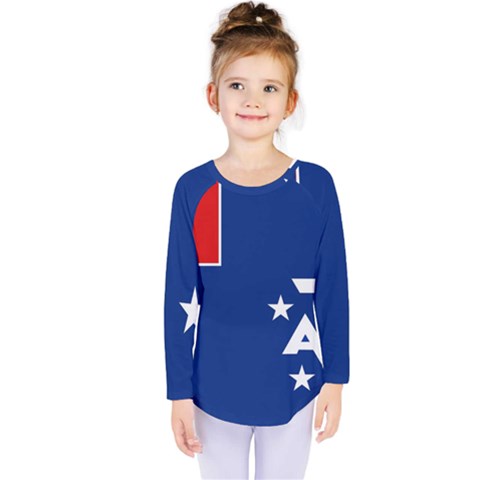 French Southern Territories Kids  Long Sleeve Tee by tony4urban