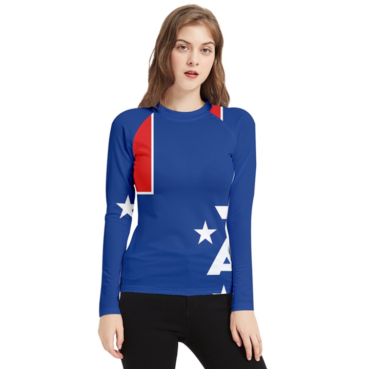 French Southern Territories Women s Long Sleeve Rash Guard