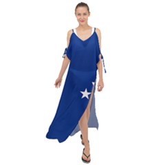 French Southern Territories Maxi Chiffon Cover Up Dress by tony4urban