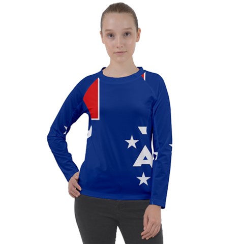 French Southern Territories Women s Long Sleeve Raglan Tee by tony4urban