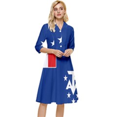 French Southern Territories Classy Knee Length Dress by tony4urban