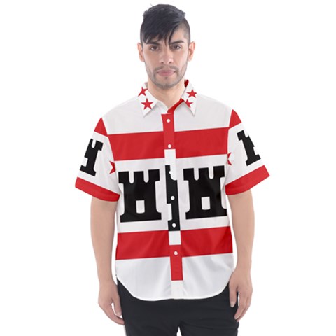 Drenthe Flag Men s Short Sleeve Shirt by tony4urban