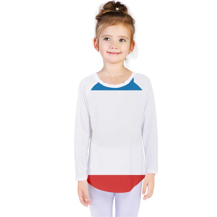 Crimea Flag Kids  Long Sleeve Tee