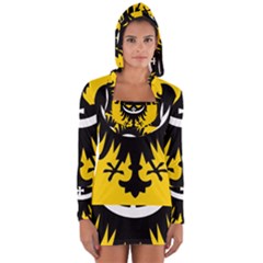 Dolnoslaskie Flag Long Sleeve Hooded T-shirt by tony4urban