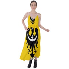 Dolnoslaskie Flag Tie Back Maxi Dress by tony4urban