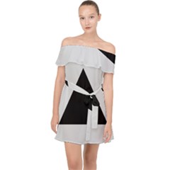 Magnitogorsk City Flag Off Shoulder Chiffon Dress by tony4urban