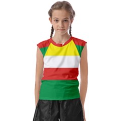 Lubuskie Flag Kids  Raglan Cap Sleeve Tee by tony4urban