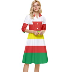 Lubuskie Flag Classy Knee Length Dress by tony4urban