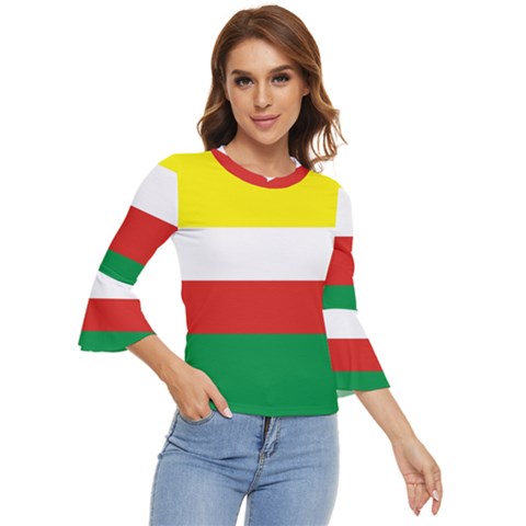 Lubuskie Flag Bell Sleeve Top by tony4urban