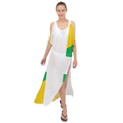 Halaka Flag Maxi Chiffon Cover Up Dress by tony4urban